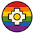 Logo: rainbow circular border surrounding a cross made of colorful puzzle pieces with a yellow gear at the center, suggesting collaboration and problem solving.